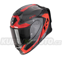 Moto přilba SCORPION EXO-R1 EVO CARBON AIR PROPEL černo/červená