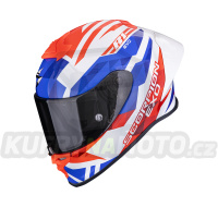 Moto přilba SCORPION EXO-R1 EVO II AIR VALERE bílo/červeno/modrá