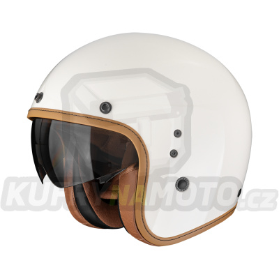 Moto přilba SCORPION BELFAST EVO LUXE krémová