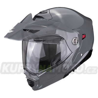 Moto přilba SCORPION ADX-2 solid cementová šedá - BEZ PINLOCKU