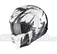 Moto přilba SCORPION EXO-COMBAT EVO II MARAUDER matná černo/bílá