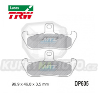 Destičky brzdové DP605-LU TRW Lucas MCB579 - směs Allround