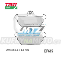Destičky brzdové DP615-LU TRW Lucas MCB621 - směs Allround