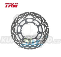 Kotouč brzdový plovoucí TRW MSW114RAC (320/127/6D) - zubatý design - KTM 690 Supermoto / 07-09 + 690 SMC / 08-13 + 660SMC / 03-08 + KTM 450SMR+525SMR+530SMR+560SMR + + 640 LC4 + 620SC+625SMC+660SMC + 640 Duke+620 Duke