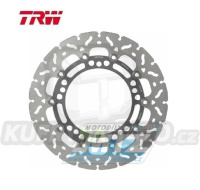 Kotouč brzdový plovoucí TRW MSW232RAC (300/143/5D) - zubatý design - Kawasaki EX650Ninja / 17- + Z650 / 17- + Z900 / 18-