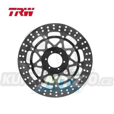 Kotouč brzdový plovoucí TRW MSW243 (296/58/6D) - kulatý design - Honda CB600F Hornet / 00-06 + CB600F Hornet S / 00-04