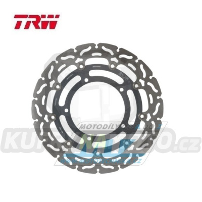 Kotouč brzdový plovoucí TRW MSW247RAC (320/132/5D) - zubatý design - Yamaha YZF R6+YZF R1 + FZ1N+FZ1S Fazer+MT10 + XVS1300 + V-Max1700