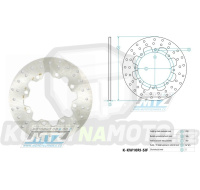 Kotouč brzdový (210/110/8D) - Kawasaki KMX125 / 86-03