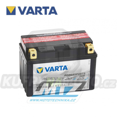 Baterie (akumulátor motocyklový) VARTA Powersports AGM - YT12A-BS (12V-11Ah)