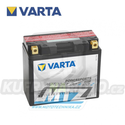 Baterie (akumulátor motocyklový) VARTA Powersports AGM - YT12B-BS (12V-12Ah)