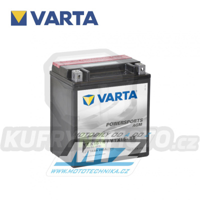 Baterie (akumulátor motocyklový) VARTA Powersports AGM - YTX16-BS (12V-14Ah)