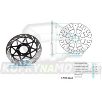 Kotouč brzdový - kulatý desing - Honda XR125L / 03-11 + NXR150 / 03-06