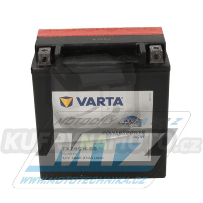 Baterie (akumulátor motocyklový) VARTA Powersports AGM - YTX20CH-BS (12V-18Ah)