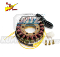 Stator generátoru (alternátor) Honda VF500C V30 Magna + VF500F Interceptor + CBR500F + CBR600F + Suzuki LT300E + VS600 Intruder + VS800 Intruder + Yamaha FZS600 Fazer + YZF600R Thunder Cat + SZR660