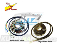 Stator generátoru (zapalování + světla) Husaberg FC400 + FE400 + FX400 + FC470 + FC500 + FE500 + FX500 + FC550 + FC600 + FE600 + FX600 + FE650 + FS650 + FX650