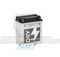 Baterie (akumulátor motocyklový) YB12AL-A (12V-12Ah) - verze DRY (bez elektrolytu)