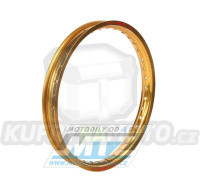 Ráfek motocyklový 1,60x21&quot; 36H (předvrtaný / 36otvorů) Excel Takasago - zlatý - KTM+HG+Japan (Yamaha+Kawasaki+Suzuki+Honda)