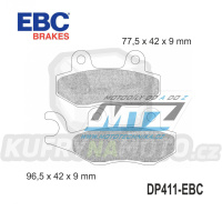 Destičky brzdové EBC FA228 - organická směs