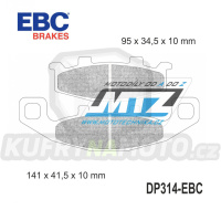 Destičky brzdové EBC FA129 - organická směs