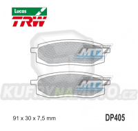 Destičky brzdové DP405-LUSI TRW Lucas MCB549SI - směs Sinter Offroad