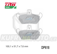 Destičky brzdové DP618-LUSI TRW Lucas MCB618SI - směs Sinter Offroad