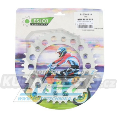 Rozeta řetězová (převodník) Dural 0897-39zubů ESJOT 72304-39 - barva stříbrná - KTM 125SX+ 250SXF+360EXC+400EXCF+300XC+450XCF+440MX+790 Adventure+620 EGS+690 Duke+125LC2 +350LC4+525SMR+690SMC + Husaberg TE250+FC350+FE450+FS450+ FX450 + Husqvarna