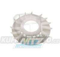 Ventilátor polořemenice variátoru pro skútry - Aprilia SR50+Scarabeo + Piaggio Fly+Free + NRG+Typhoon + Vespa ET2+ET4 + LX50 + Primavera