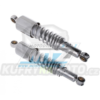 Tlumiče zadní pérování universální - rozteč 305mm - barva chrom (sada = 1pár)