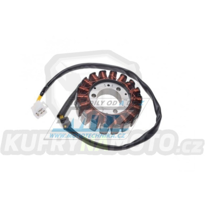 Stator generátoru (alternátor) - Honda FES125 Pantheon + SES125 Dylan + SH125 + XL125V Varadero + FES150 Pantheon + SES150 Dylan + SH150 + NSS250 Jazz + CBR400RR + FL400R Pilot + NT400 Bros + VFR400R + Peugeot SV250 + Piaggio X9 250