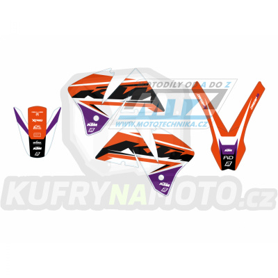 Polepy na motocykl (sada polepů Dream5) KTM EXC+EXCF / 01-02 - typ polepů Dream5