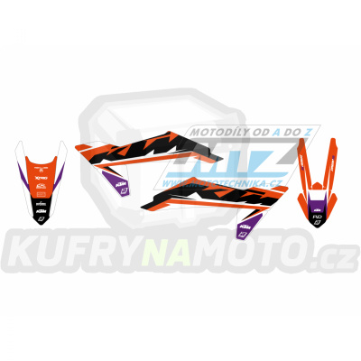 Polepy na motocykl (sada polepů Dream5) KTM SX+SXF / 23-24 + EXC+EXCF / 24-25 - typ polepů Dream5