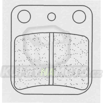 Zadní brzdové destičky CL Brakes QUADZILLA BR 150 E Bugrider 2004-2006 směs ATV - akce
