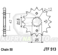 Řetězové kolečko JT JTF 513-15RB 15 zubů, 530 – akce