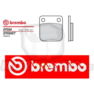 Brzdové destičky Brembo DAELIM ALTINO 100 r.v. Od 99 -  směs Originál Přední