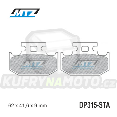 Destičky brzdové DP315-STA - směs Standard