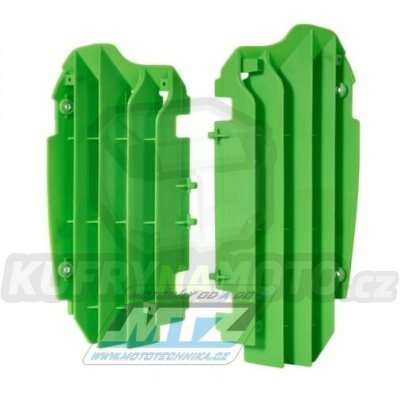 Mřížky chladičů - Kawasaki KXF250 / 17-20 (barva zelená)