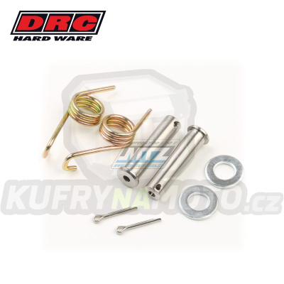 Sada čepů + pružin stupaček DRC FOOT PEG SPRING PIN SET - DRC D48-01-117 - Suzuki RM125 / 92-02 + RM250 / 91-00 + RMX250R / 89-99 +RMX250S/ 93-99 + DRZ400E+DRZ400R+DRZ400S+DRZ400SM/ 00-19