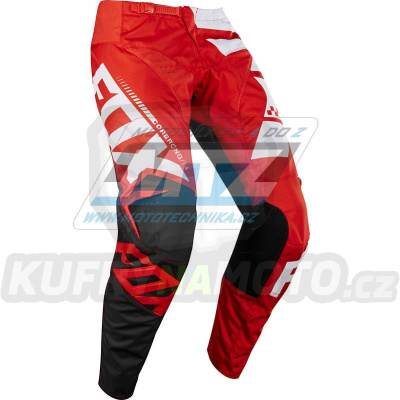 Kalhoty motokros FOX 180 RENNHOSE SAYAK - červené