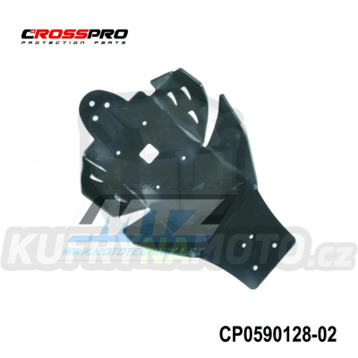 Kryt pod motor plastový DTC Engine Guard - Yamaha YZF250 / 14-18 (barva černá)