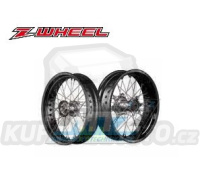Kolo kompletní přední 3,50x17" (náboj v barvě titan náboj / černý ráfek) - Kawasaki KLX250 / 98-20 + D-Tracker