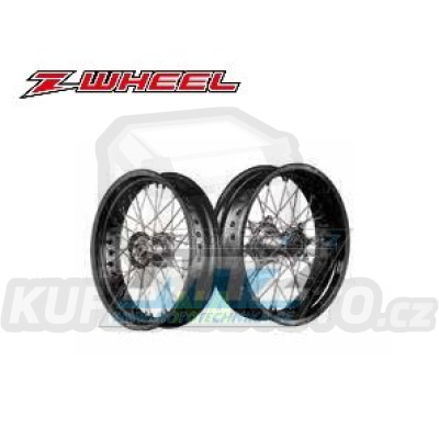 Kolo kompletní přední 3,50x17&quot; (náboj v barvě titan náboj / černý ráfek) - Kawasaki KLX250 / 98-20 + D-Tracker