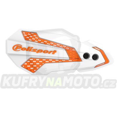 Chrániče páček POLISPORT MX FLOW 8308200004 s montážní sadou bílo/oranžové