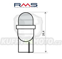 Žárovka RMS 246510565 Led 12V, T10 W2.1X9.5D bílá (2ks)