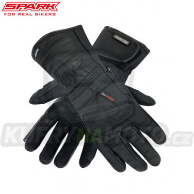 Pánské kožené moto rukavice SPARK LOFT, černé 2XL – akce 8596341102272