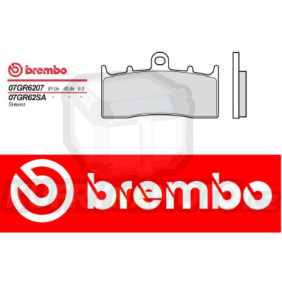 Brzdové destičky Brembo BMW K 1200 LT ABS 1200 r.v. Od 01 -  směs SC Přední