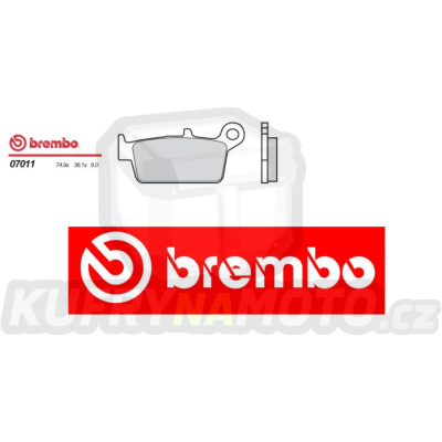 Brzdové destičky Brembo DAELIM Besbi 50 r.v. Od 07 -  směs Originál Přední