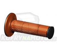 Rukojeti na moto RTECH FULL DIAMOND oranžovo/černé