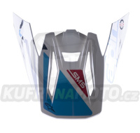 kšilt pro přilby S-M5 ACTION, ALPINESTARS (bílá/modrá/tmavě červená/černá)