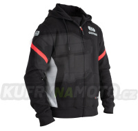 mikina RACING, OXFORD (černá/šedá/červená)