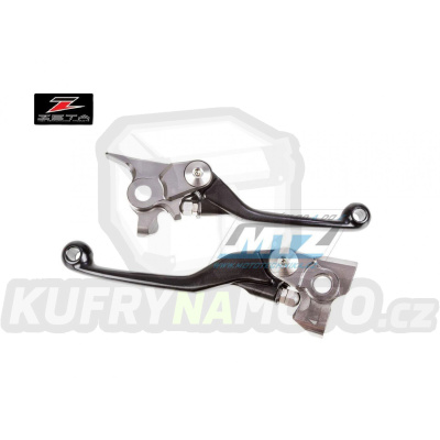 Sada výklopných páček ZETA PIVOT - ZETA ZE44-4121 - KTM 125SX+150SX + 250SXF+350SXF+450SXF + 200EXC+250EXC+300EXC + 250EXCF+350EXCF+450EXC+500EXC + Husqvarna TC125+TC250 + FC250+FC350+FC450 + TE+FE + Gas-Gas MC+MCF (brzda Brembo/spojka Brembo) - čern